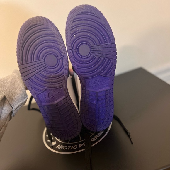 Air Force 1s in Court Purple, women's size 5.5. - Picture 5 of 6